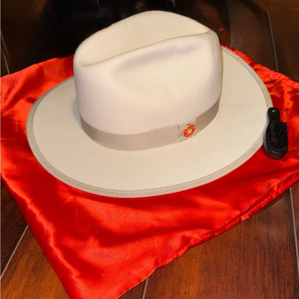 Keith and James Red Wide-Brim Hat
